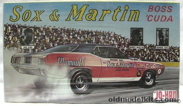 Jo-Han 1/25 Plymouth Sox & Martin Boss 'Cuda (Plymouth Barracuda), GC-1800 plastic model kit